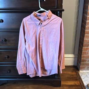 Red, chaps button-down